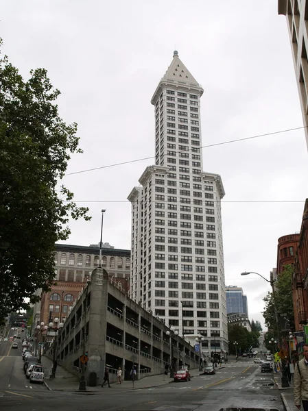 SEATTLE - OCTOBER 06: Smith Tower building on May 19, 2007 in Se — Stock Photo, Image