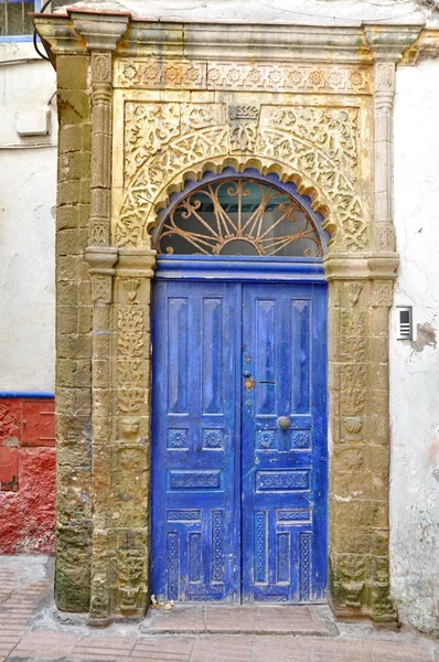 Old blue door — Stock Photo, Image