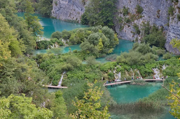 Pltvice sjöar i Kroatien — Stockfoto