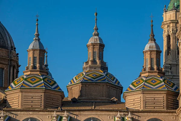 Basilica of Our Lady of Pillar in Zaragoza, Spain, Europe — Stock Photo, Image