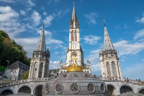 Ιερό της Παναγίας της Λούρδης, Γαλλία, Ευρώπη — Φωτογραφία Αρχείου