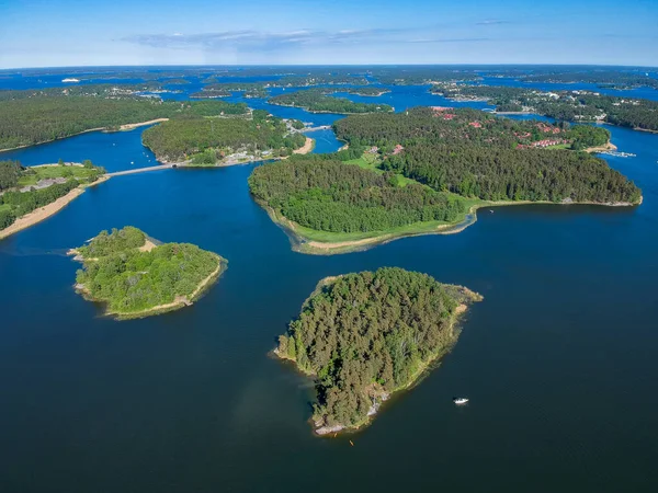 Veduta Aerea Dell Arcipelago Stoccolma Svezia Europa — Foto Stock