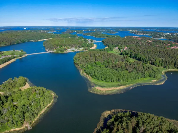 Veduta Aerea Dell Arcipelago Stoccolma Svezia Europa — Foto Stock