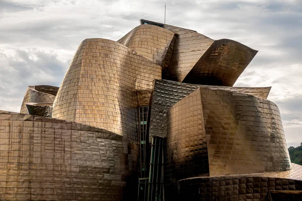 Bilbao Spanyolország Szeptember 2019 Részletes Kilátás Guggenheim Múzeum Bilbao Biscay — Stock Fotó