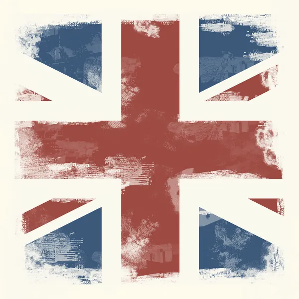 Grunge-Flagge von Großbritannien — Stockfoto