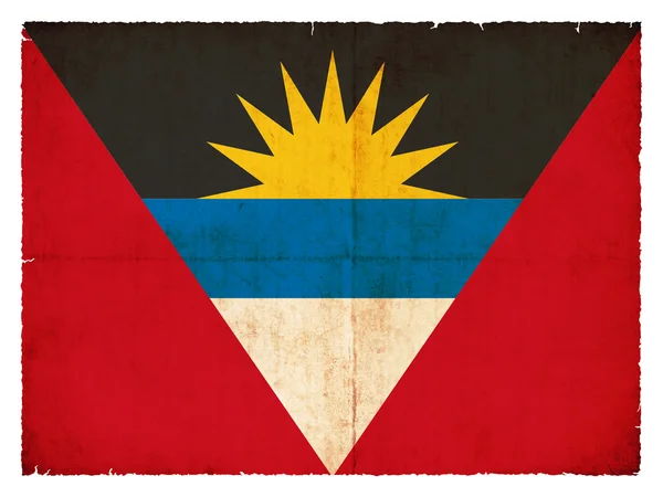 Bandeira de Grunge de Antígua e Barbuda — Fotografia de Stock