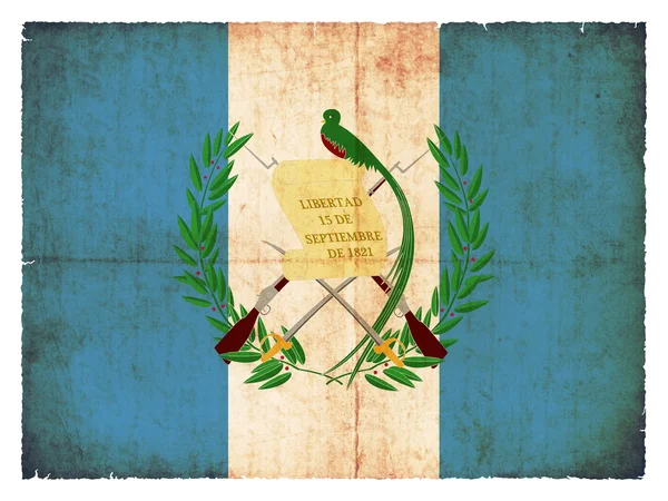 Bandeira Grunge de Guatemala — Fotografia de Stock