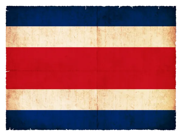 Grunge flag of Costa Rica — Stock Photo, Image