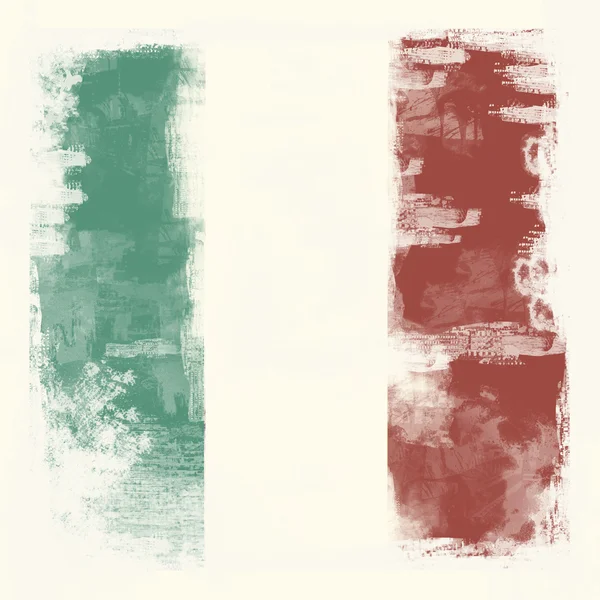 Bandera Grunge Italia — Foto de Stock