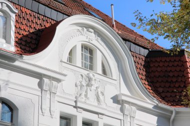 Promosyon tarzı ev yerleşim bölgesinde bir dönemin detay