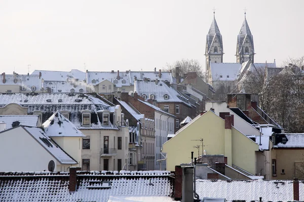 Cidade velha de Wiesbaden no tempo de inverno — Fotografia de Stock