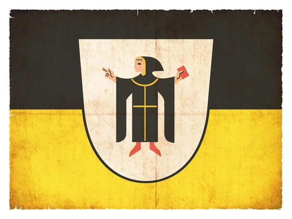 Grunge flagga München (Bayern, Tyskland) — Stockfoto