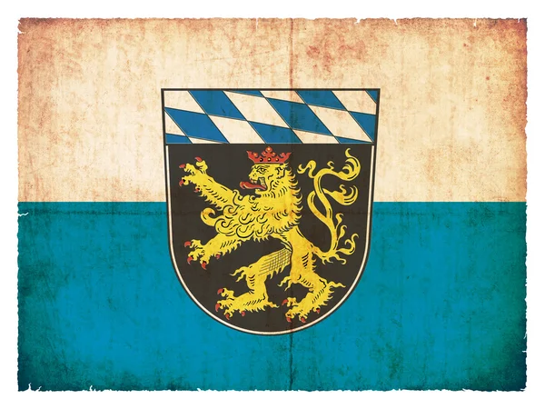 Grunge Flagge von Oberbayern (Bayern, Deutschland) — Stockfoto