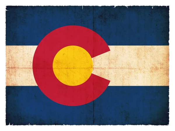 Bandera Grunge de Colorado (USA) ) —  Fotos de Stock