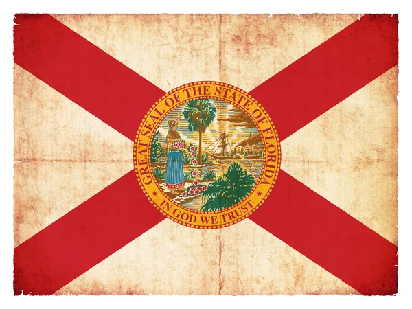 Bandeira Grunge de Florida (EUA ) — Fotografia de Stock