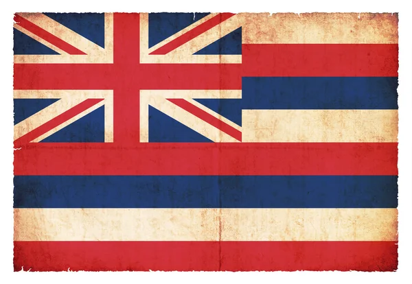 Гранж-флаг Гавайев (США) ) — стоковое фото