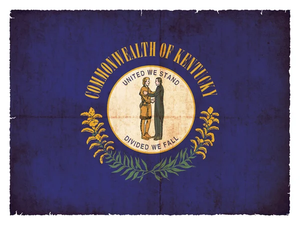 Bandera de Grunge de Kentucky (USA) ) — Foto de Stock