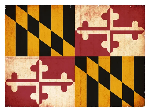 Grunge flagga Maryland (Usa) — Stockfoto