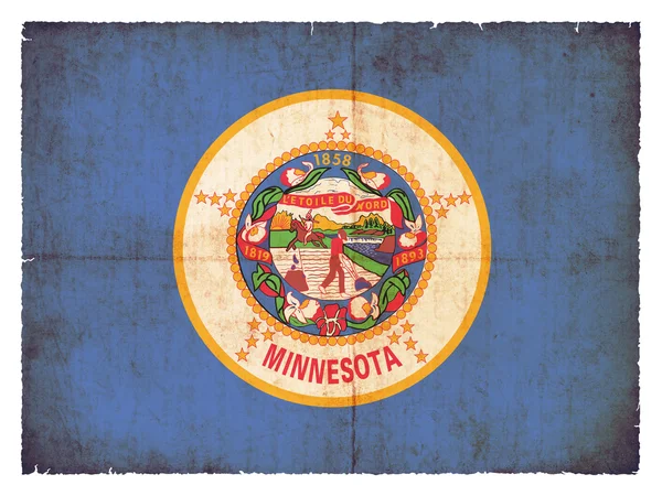 Bandeira Grunge de Minnesota (EUA ) — Fotografia de Stock