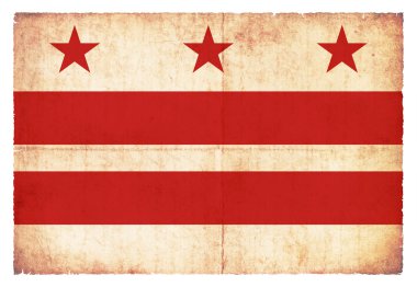 Washington DC (ABD bayrağı Grunge)