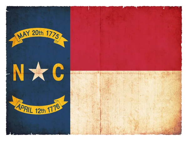 Grunge flag of North Carolina (USA) — Stock Photo, Image