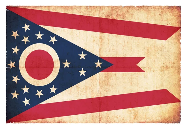 Grunge vlag van Ohio (Usa) — Stockfoto