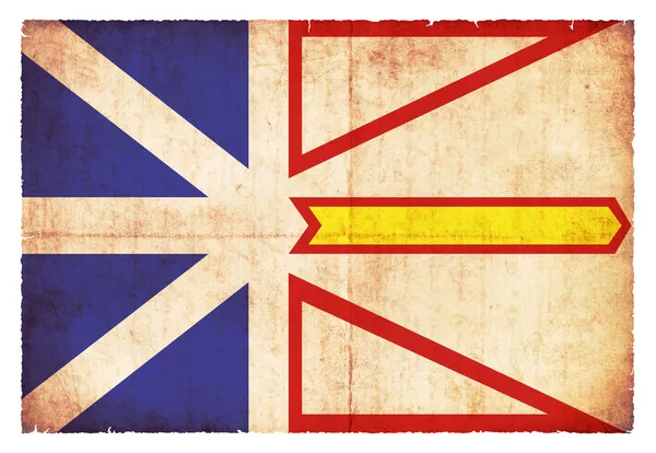 Grunge 国旗的拉布拉多 (加拿大省) — 图库照片