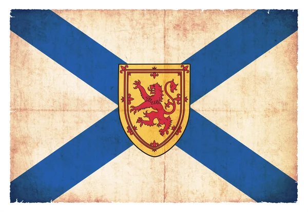 Grunge vlag van Nova Scotia (provincie in Canada) — Stockfoto