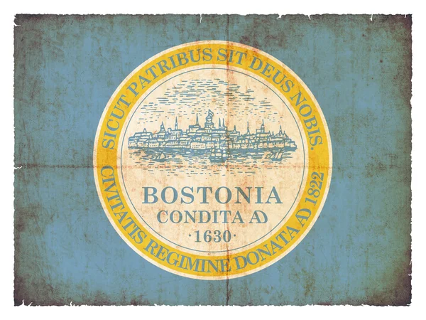 Grunge 的波士顿 (美国国旗) — 图库照片