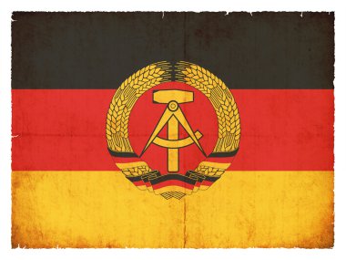 Alman Demokratik Cumhuriyeti (Ddr Grunge bayrak)