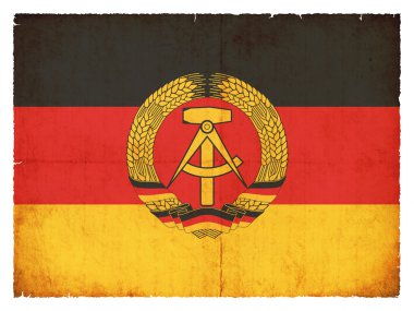 Alman Demokratik Cumhuriyeti (Ddr Grunge bayrak)
