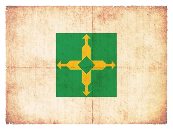 Гранж-флаг Бразилии (Бразилия) ) — стоковое фото