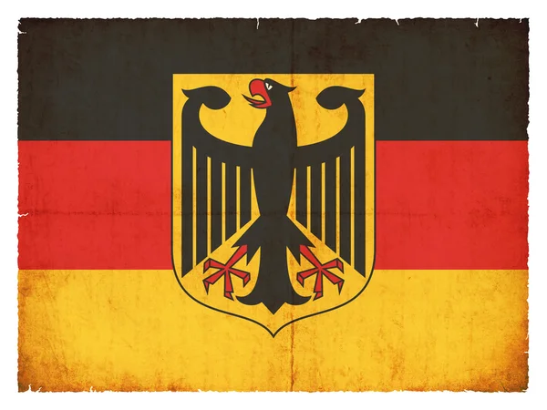 Německá vlajka grunge — Stock fotografie