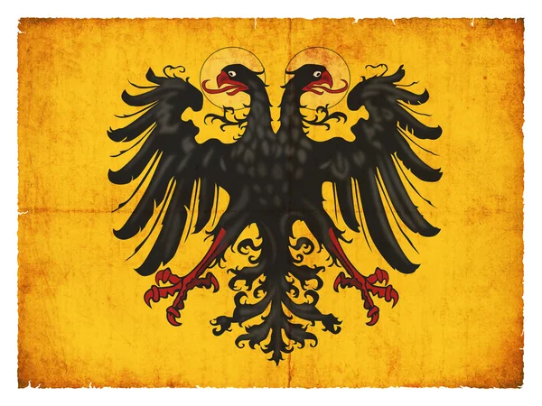Historic grunge flag of the Holy Roman Empire (of Germany) — Stock Photo, Image