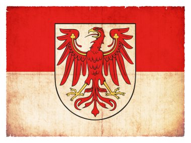 Brandenburg (Almanya bayrağı Grunge)