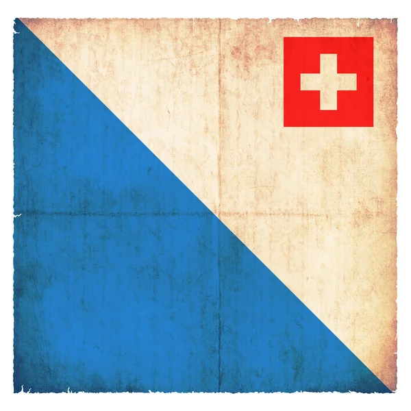 Grunge 的苏黎世 (瑞士国旗) — 图库照片