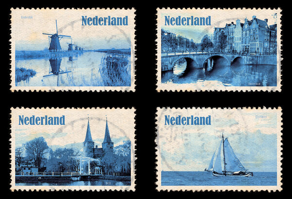 Set with stamps of the Netherlands
