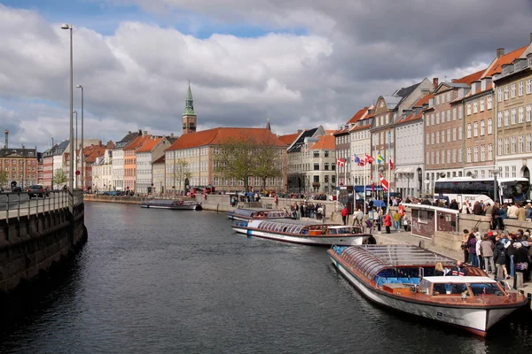 Борзгаде-канал в Копенгагене — стоковое фото