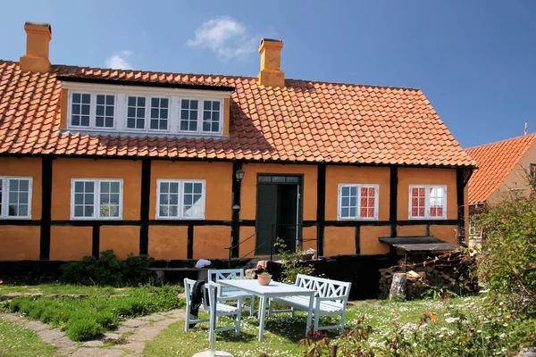 Bornholm pastoral ev — Stok fotoğraf