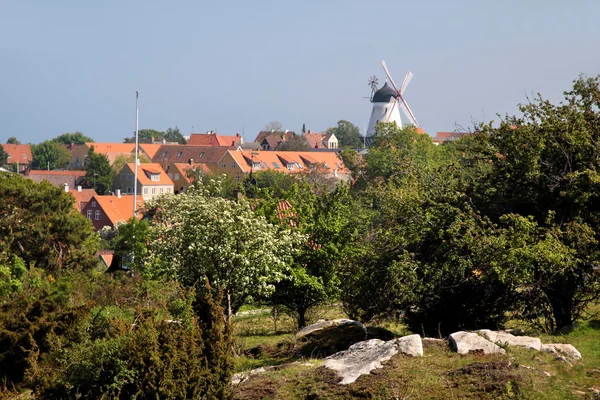 Άποψη της gudhjem bornholm — Φωτογραφία Αρχείου