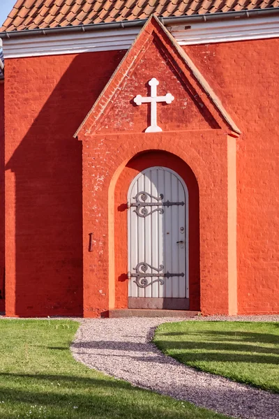 Wejścia do kościoła svaneke — Zdjęcie stockowe