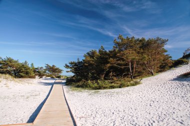 bornholm iskele ve beyaz kumlu plaj