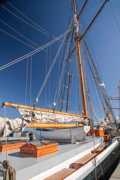 Large, old sailing ship