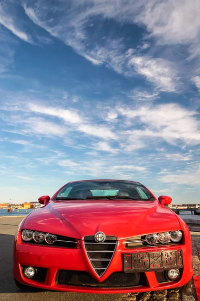 Red Alfa Romeo — стоковое фото