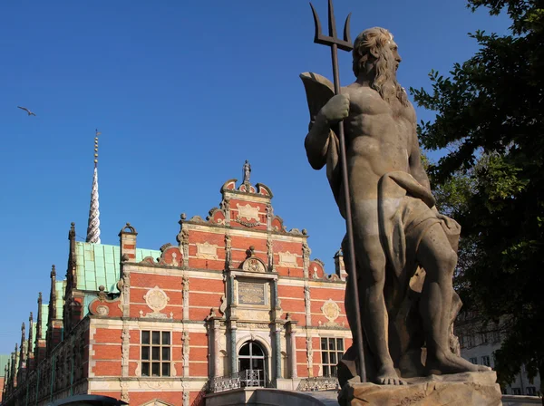 Tarihi Eski borsa Kopenhag — Stok fotoğraf