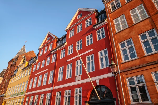 Barevné fasády v Kodani — Stock fotografie