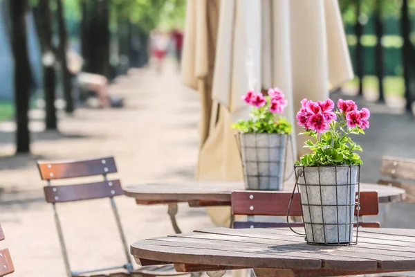 Tuin restaurant in het park — Stockfoto