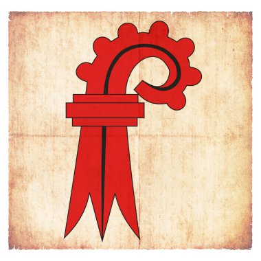 basel-arazi (İsviçre bayrağı Grunge)