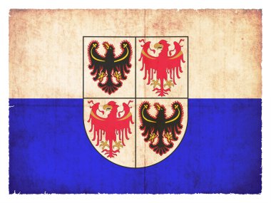 Grunge trentino-alto adige (İtalya bayrağı)