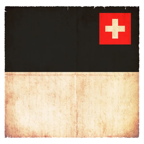 Grunge flag of Fribourg (Switzerland) — Stock Photo, Image